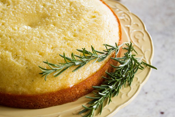 Meyer Lemon & Rosemary Olive Oil Cake